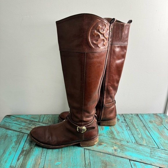 Tory Burch Marlene Riding Boots Size 7.5 - Picture 9 of 16